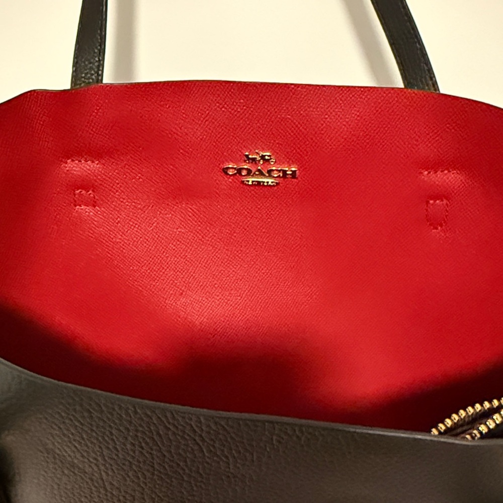 Coach Black Leather Shoulder Bag - Picture 5 of 6